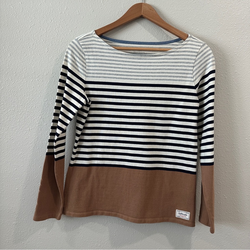 Talbots Authentic Brown Knit Top